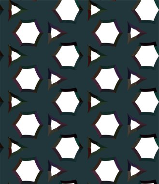 Geometrik süslemeli vektör deseni. Kusursuz tasarım dokusu 