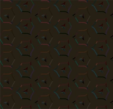 Geometrik süslemeli vektör deseni. Kusursuz tasarım dokusu 