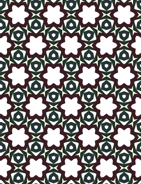 Geometric Ornamental Vector Pattern Seamless Design Texture — Stock Vector