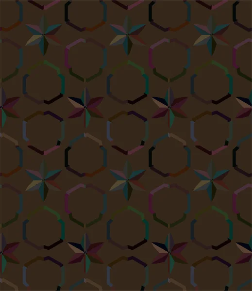 Patrón Vectorial Ornamental Geométrico Textura Diseño Sin Costuras — Archivo Imágenes Vectoriales