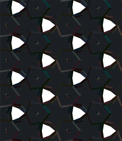 Geometrisches Ornamentales Vektormuster Nahtlose Design Textur — Stockvektor