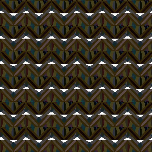 Abstracto Geométrico Ornamental Patrón Sin Costura Fondo Diseño Ilustración Vectorial — Vector de stock