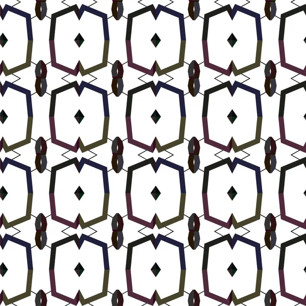 Geometrik süslemeli vektör deseni. Kusursuz tasarım dokusu 