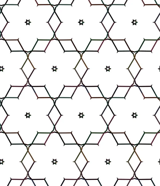 Resumo Padrão Ornamental Sem Costura Geométrica Fundo Projeto Ilustração Vetorial — Vetor de Stock