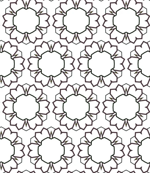 Abstrakte Geometrische Ornamentale Nahtlose Muster Design Hintergrund Vektorillustration — Stockvektor