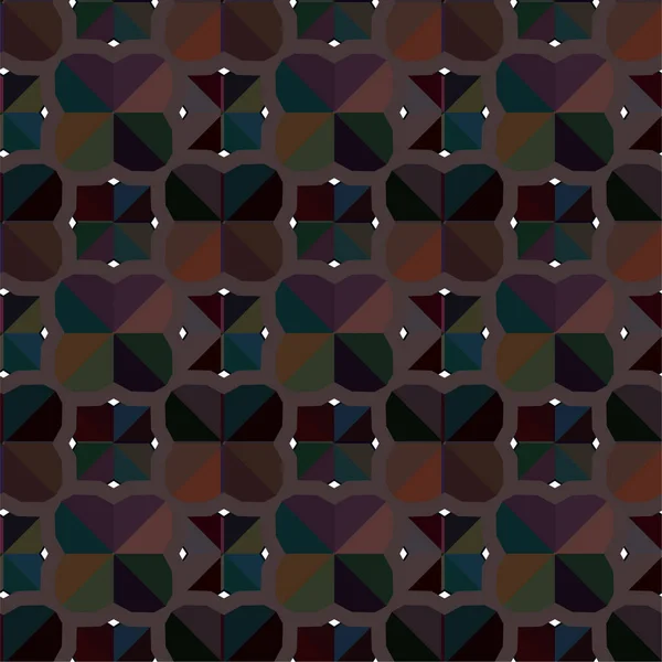 Abstraktní Geometrický Ornamentální Bezešvý Vzor Pozadí Návrhu Vektorová Ilustrace — Stockový vektor