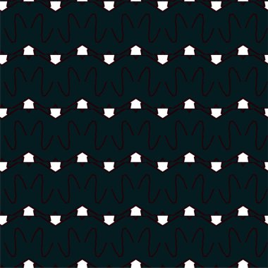 Geometrik süslemeli vektör deseni. Kusursuz tasarım dokusu 