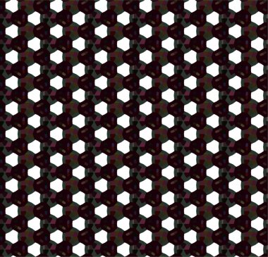 Geometrik süslemeli vektör deseni. Kusursuz tasarım dokusu 