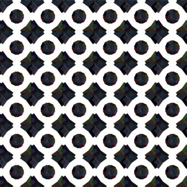 Geometrik süslemeli vektör deseni. Kusursuz tasarım dokusu 