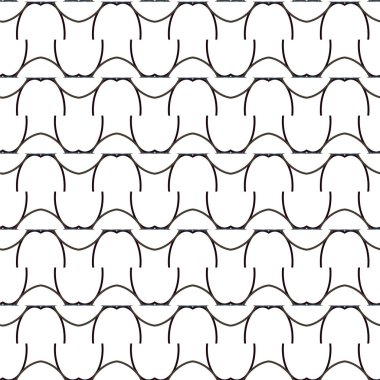 Geometrik süslemeli vektör deseni. Kusursuz tasarım dokusu 