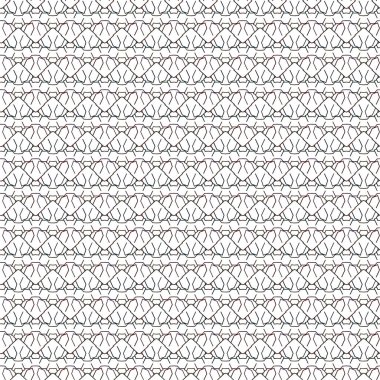 Geometrik süslemeli vektör deseni. Kusursuz tasarım dokusu 