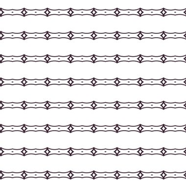 Geometrik süslemeli vektör deseni. Kusursuz tasarım dokusu 