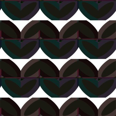 Geometrik süslemeli vektör deseni. Kusursuz tasarım dokusu 