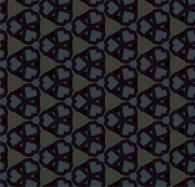 Geometrik süslemeli vektör deseni. Kusursuz tasarım dokusu 