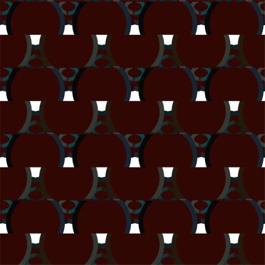 Geometrik süslemeli vektör deseni. Kusursuz tasarım dokusu 