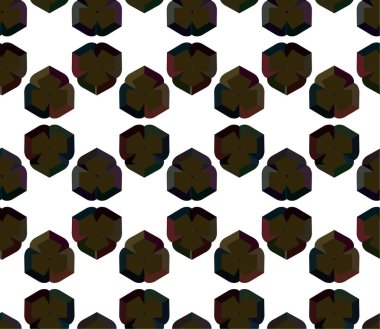 Geometrik süslemeli vektör deseni. Kusursuz tasarım dokusu 