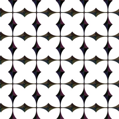 Geometrik süslemeli vektör deseni. Kusursuz tasarım dokusu 