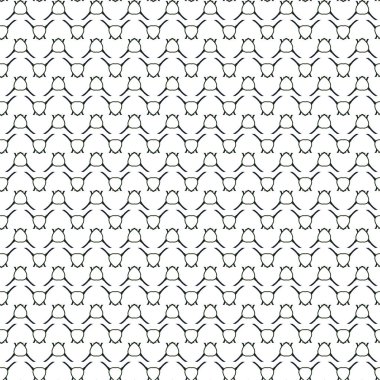 Geometrik süslemeli vektör deseni. Kusursuz tasarım dokusu 