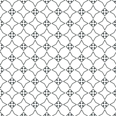 Geometrik süslemeli vektör deseni. Kusursuz tasarım dokusu 