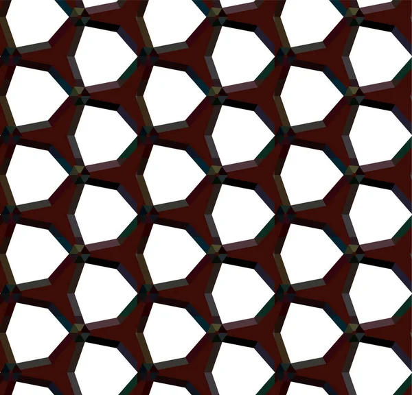 Resumo Padrão Ornamental Sem Costura Geométrica Fundo Projeto Ilustração Vetorial —  Vetores de Stock