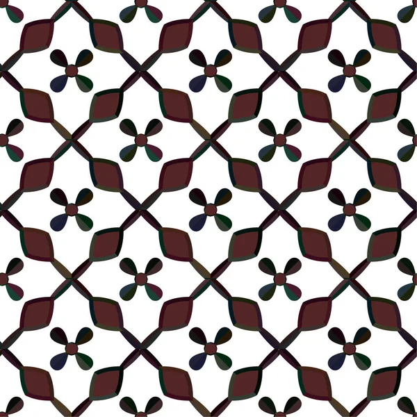 Resumo Padrão Ornamental Sem Costura Geométrica Fundo Projeto Ilustração Vetorial — Vetor de Stock