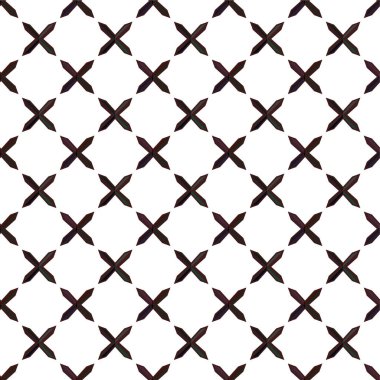 Geometrik süslemeli vektör deseni. Kusursuz tasarım dokusu 