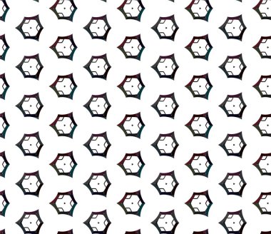 Geometrik süslemeli vektör deseni. Kusursuz tasarım dokusu 