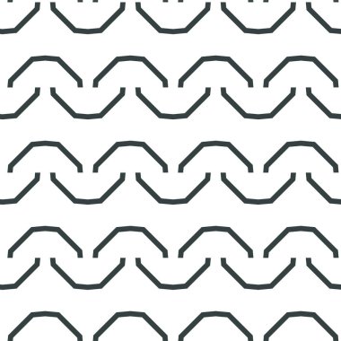 Geometrik süslemeli vektör deseni. Kusursuz tasarım dokusu 