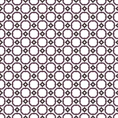 Geometrik süslemeli vektör deseni. Kusursuz tasarım dokusu 