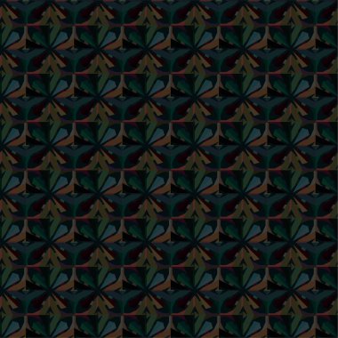 Geometrik süslemeli vektör deseni. Kusursuz tasarım dokusu 