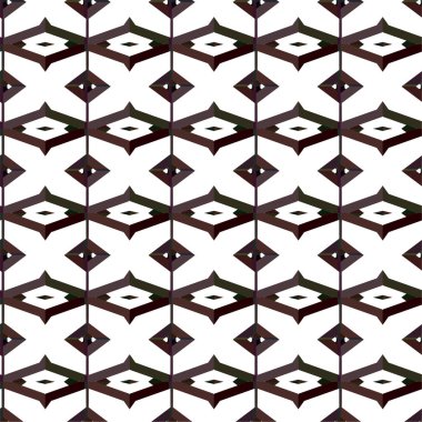 Geometrik süslemeli vektör deseni. Kusursuz tasarım dokusu 