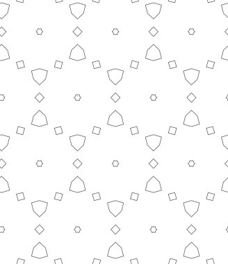 Geometrik süslemeli vektör deseni. Kusursuz tasarım dokusu 