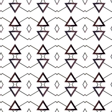 Geometrik süslemeli vektör deseni. Kusursuz tasarım dokusu 