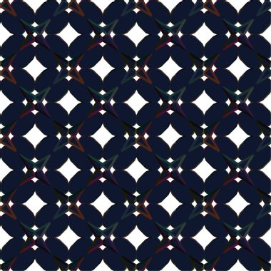 Geometrik süslemeli vektör deseni. Kusursuz tasarım dokusu 