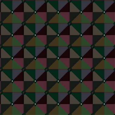 Geometrik süslemeli vektör deseni. Kusursuz tasarım dokusu 