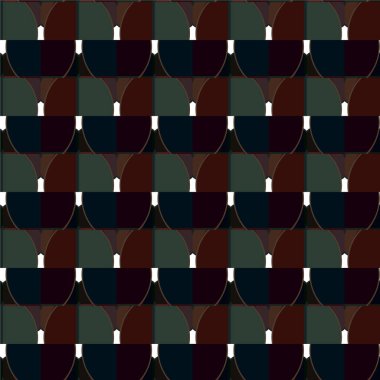 Geometrik süslemeli vektör deseni. Kusursuz tasarım dokusu 