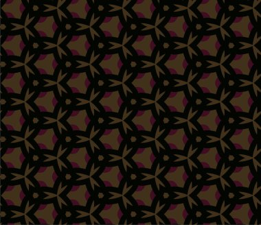 Geometrik süslemeli vektör deseni. Kusursuz tasarım dokusu 