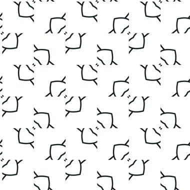 Geometrik süslemeli vektör deseni. Kusursuz tasarım dokusu 