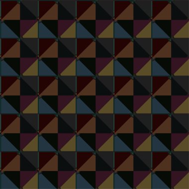 Geometrik süslemeli vektör deseni. Kusursuz tasarım dokusu 