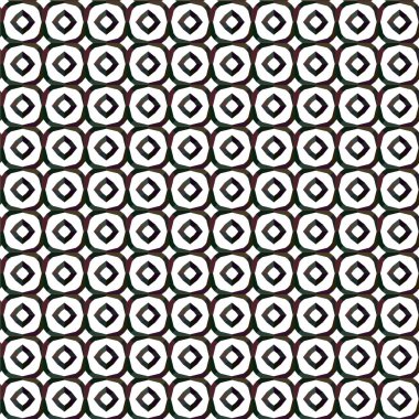 Geometrik süslemeli vektör deseni. Kusursuz tasarım dokusu 