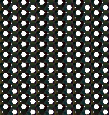 Geometrik süslemeli vektör deseni. Kusursuz tasarım dokusu 