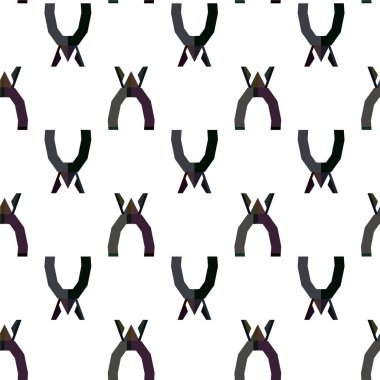 Geometrik süslemeli vektör deseni. Kusursuz tasarım dokusu 