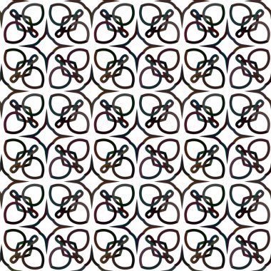 Geometrik süslemeli vektör deseni. Kusursuz tasarım dokusu 