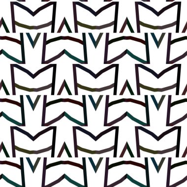 Soyut geometrik süslemesiz desen. tasarım arkaplanı, vektör illüstrasyonu