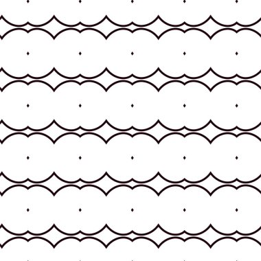 Geometrik süslemeli vektör deseni. Kusursuz tasarım dokusu 