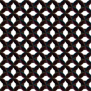 Geometrik süslemeli vektör deseni. Kusursuz tasarım dokusu 