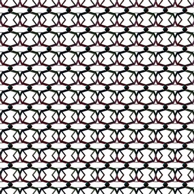 Geometrik süslemeli vektör deseni. Kusursuz tasarım dokusu 