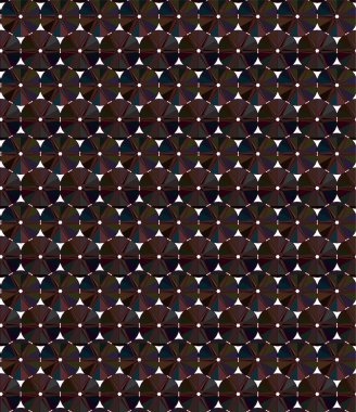 Geometrik süslemeli vektör deseni. Kusursuz tasarım dokusu 