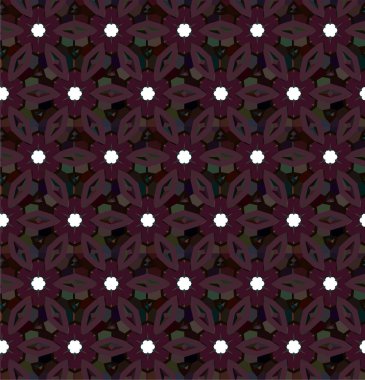 Geometrik süslemeli vektör deseni. Kusursuz tasarım dokusu 