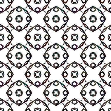 Soyut geometrik süslemesiz desen. tasarım arkaplanı, vektör illüstrasyonu